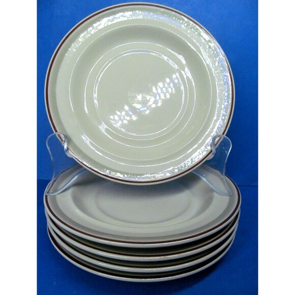 Epoch Essence Stoneware Bolero 6" Saucer Plates  Set Of Five - Picture 8 of 8